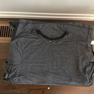 Lululemon black, dark gray workout shirt in large